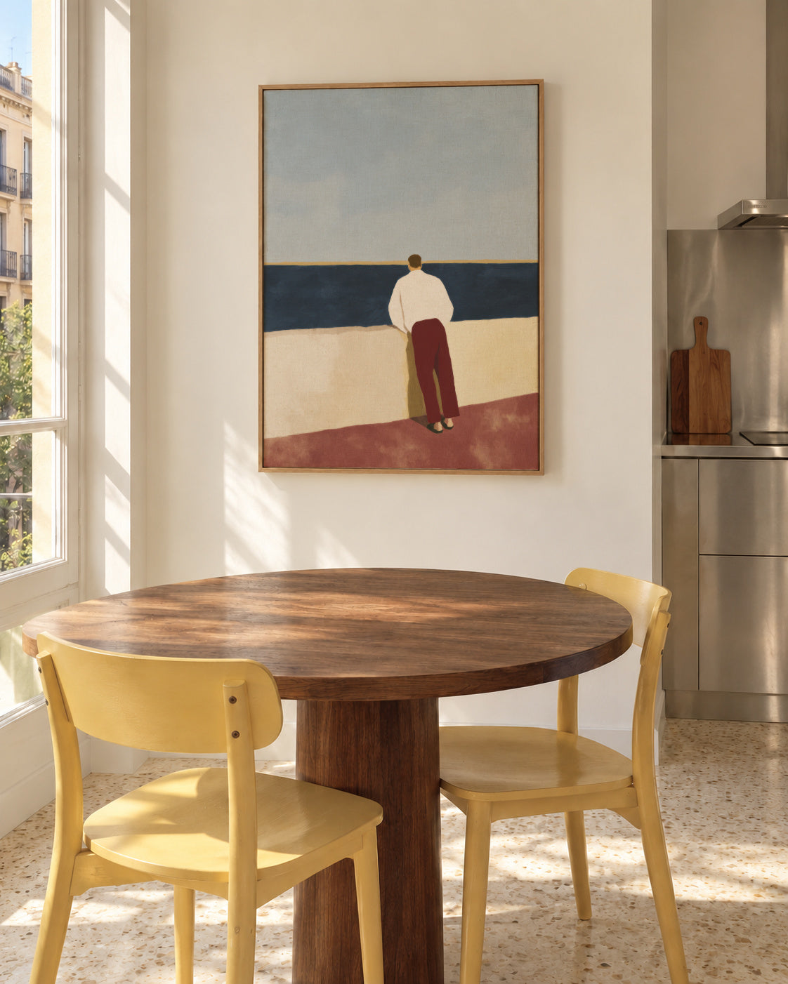 Horizon Figure - Framed canvas in an interior