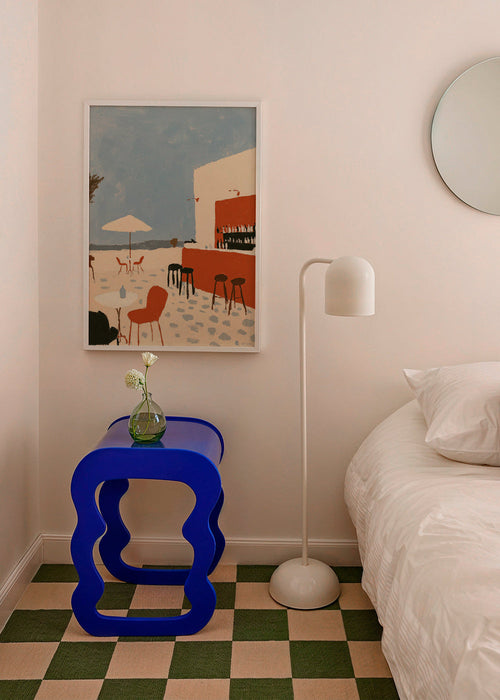Cuadro de paisaje: terraza costera minimalista – Product1