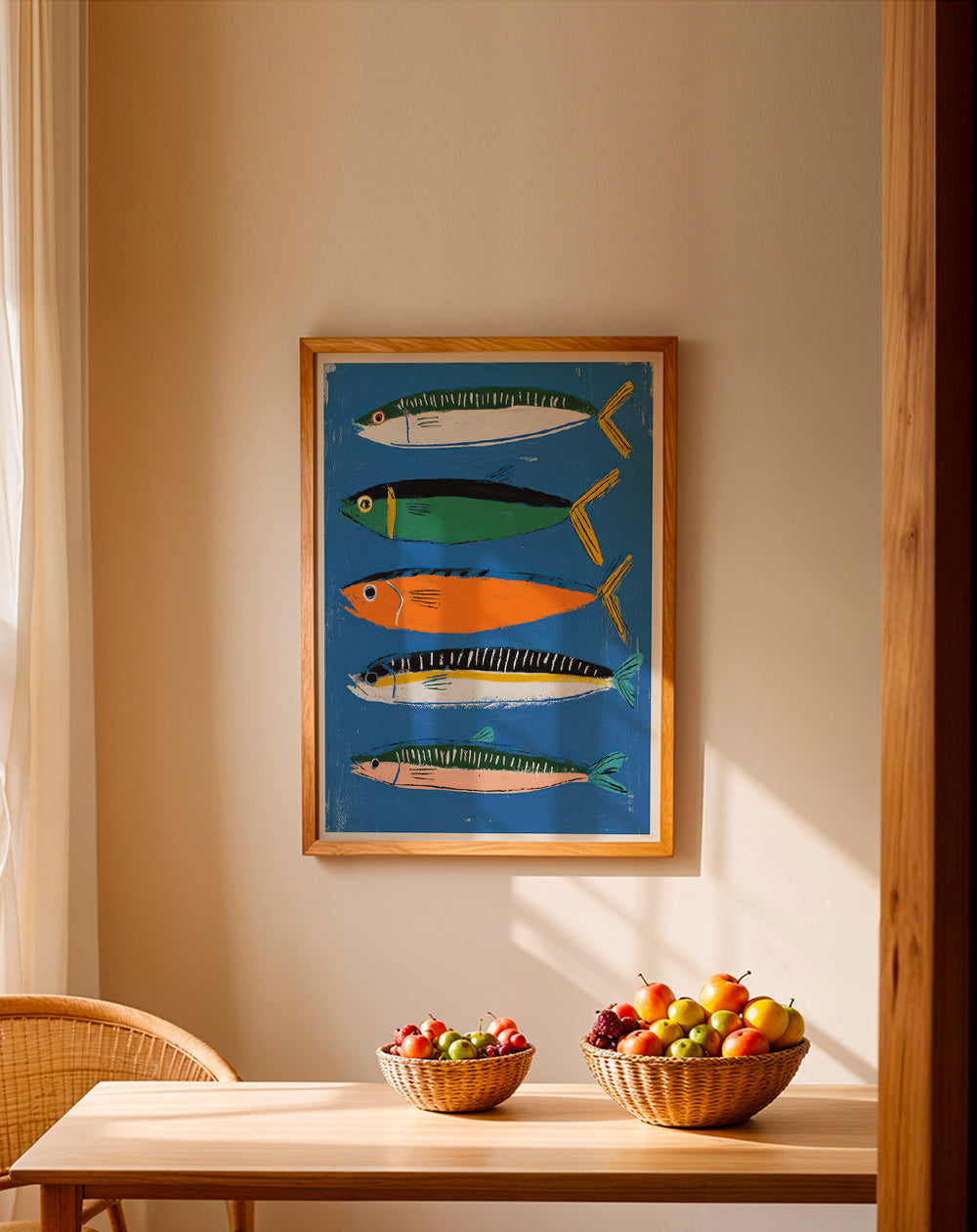 Cuadro de cocina con sardinas ilustradas – Product3