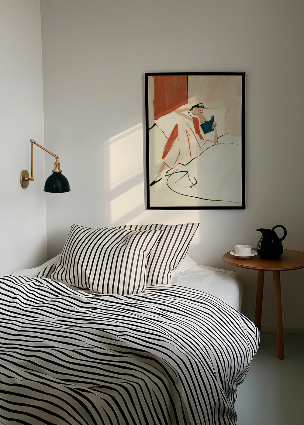 Illustration femme qui lit