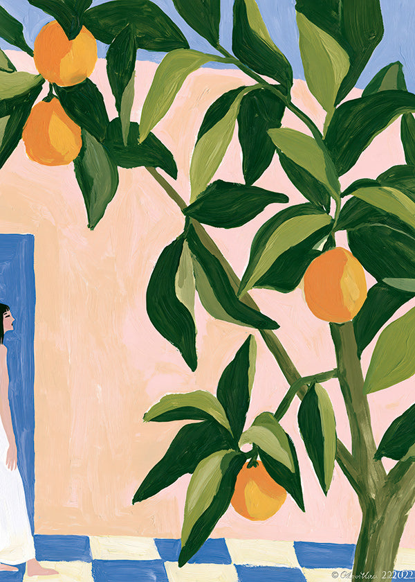 Art de cuisine Citrons d'Amalfi peints