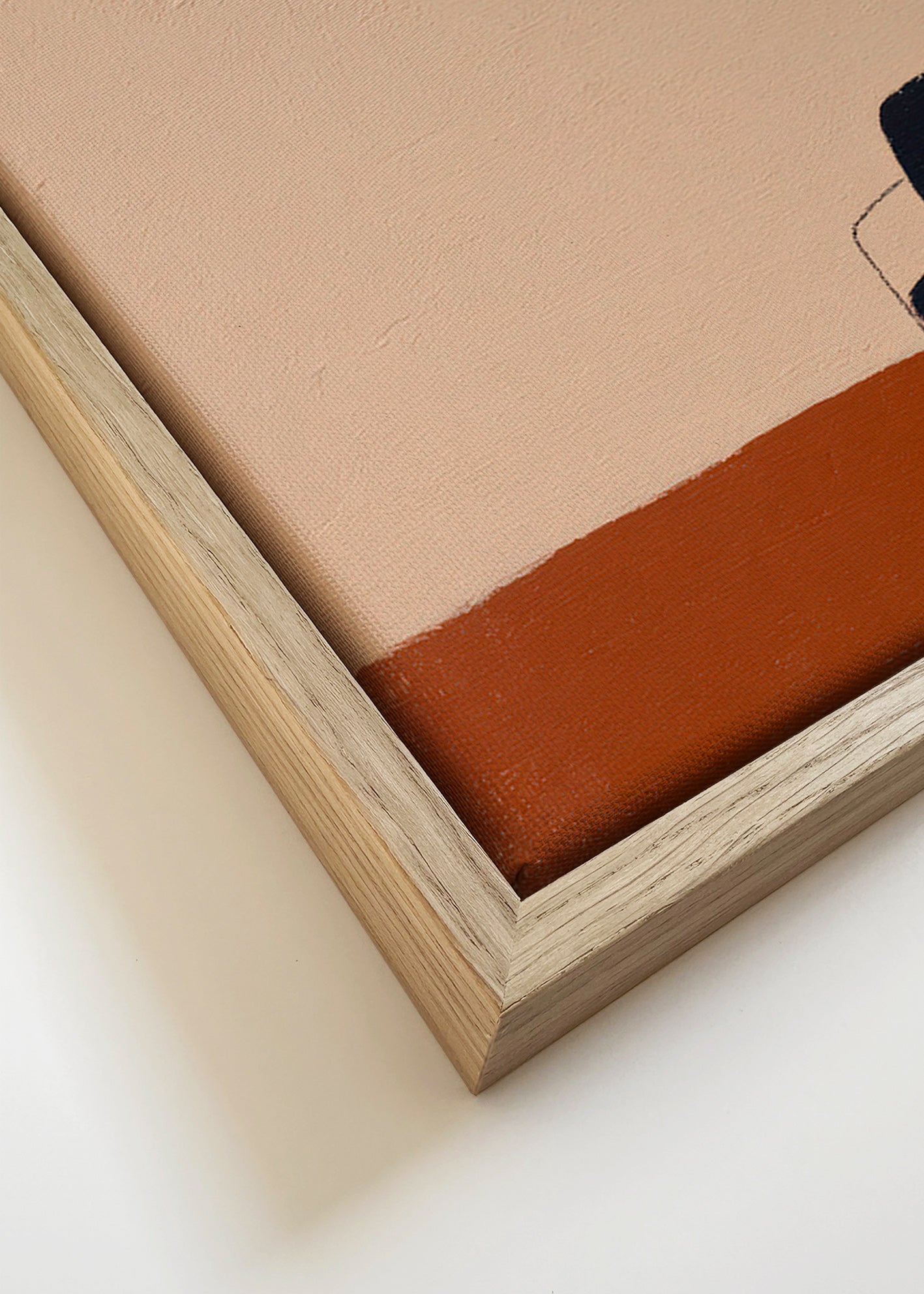 Affiche minimaliste chaise sur sol ocre