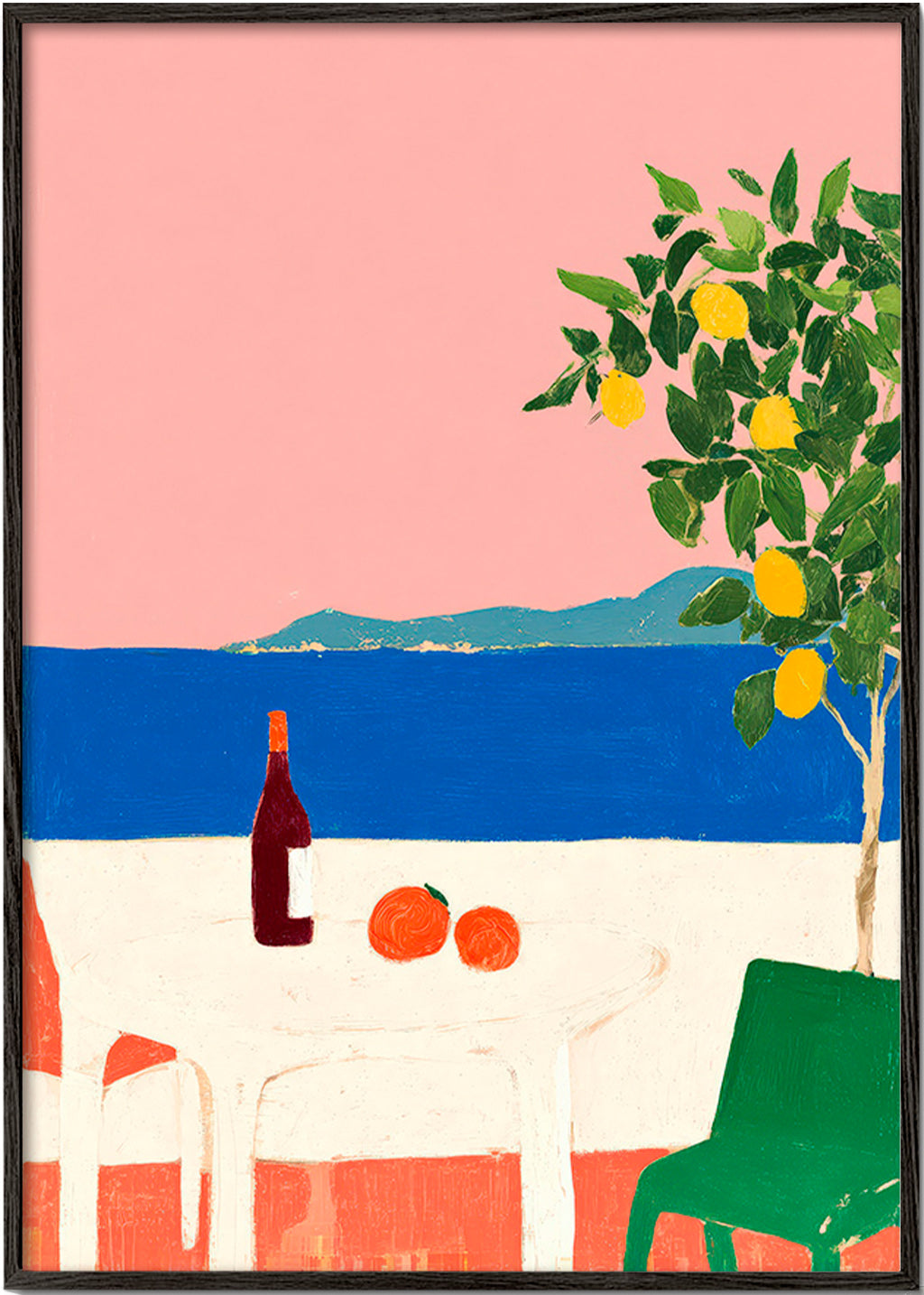 Art de cuisine Riviera rose au citronnier