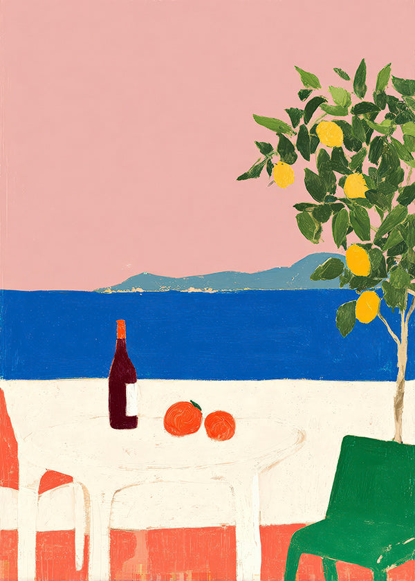 Art de cuisine Riviera rose au citronnier