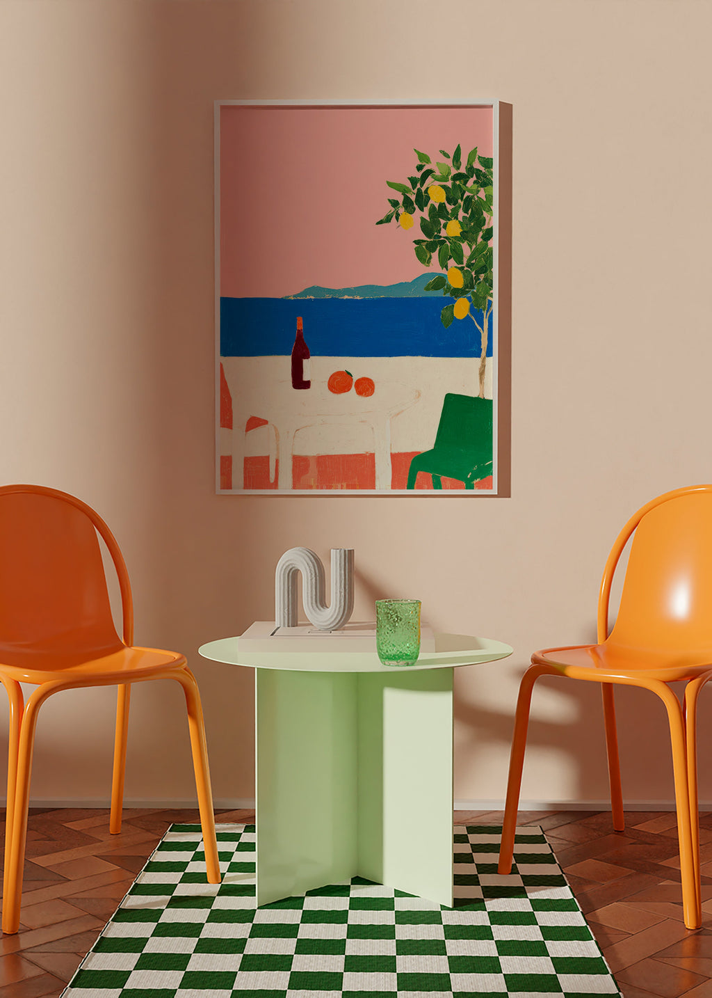 Art de cuisine Riviera rose au citronnier