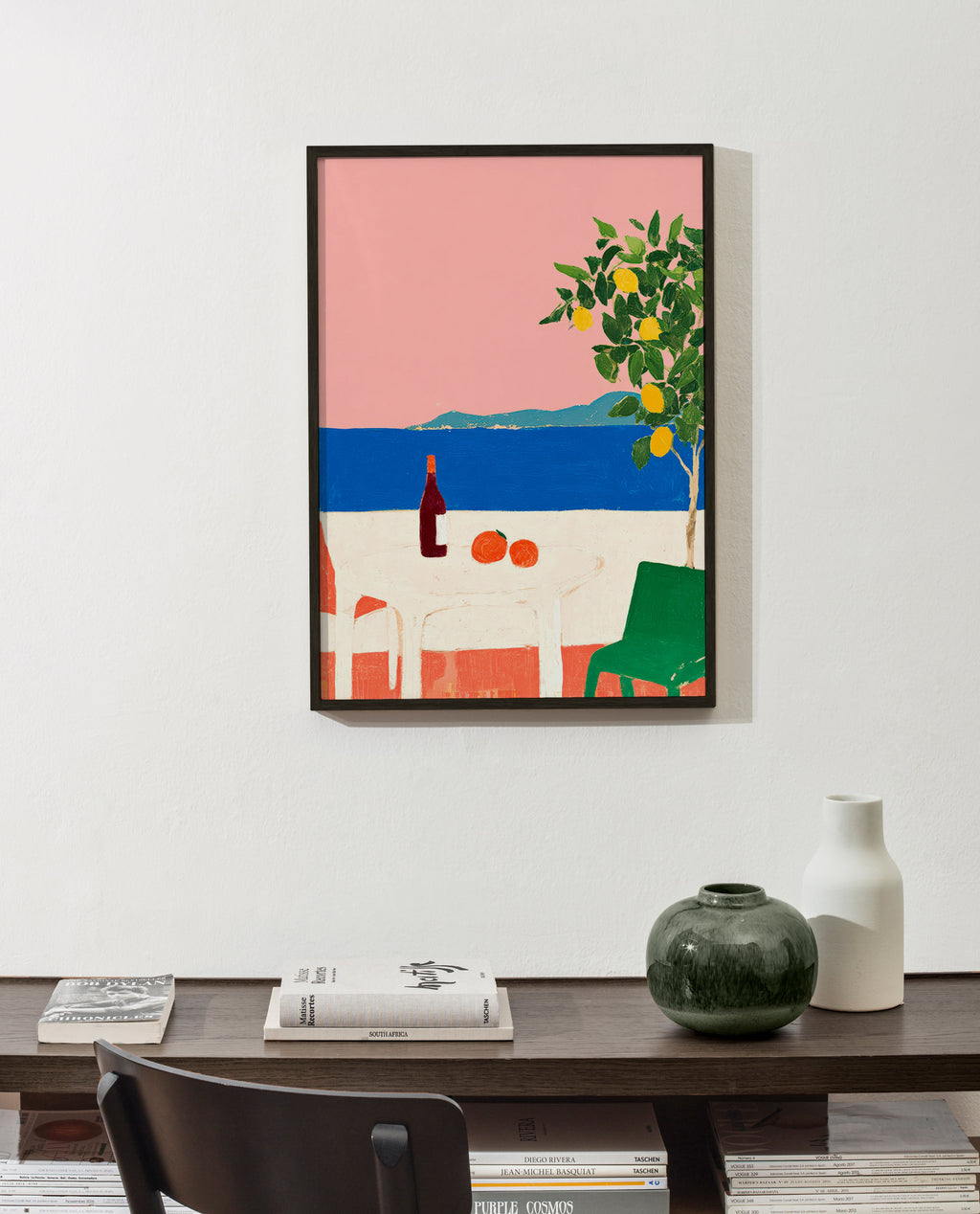 Art de cuisine Riviera rose au citronnier