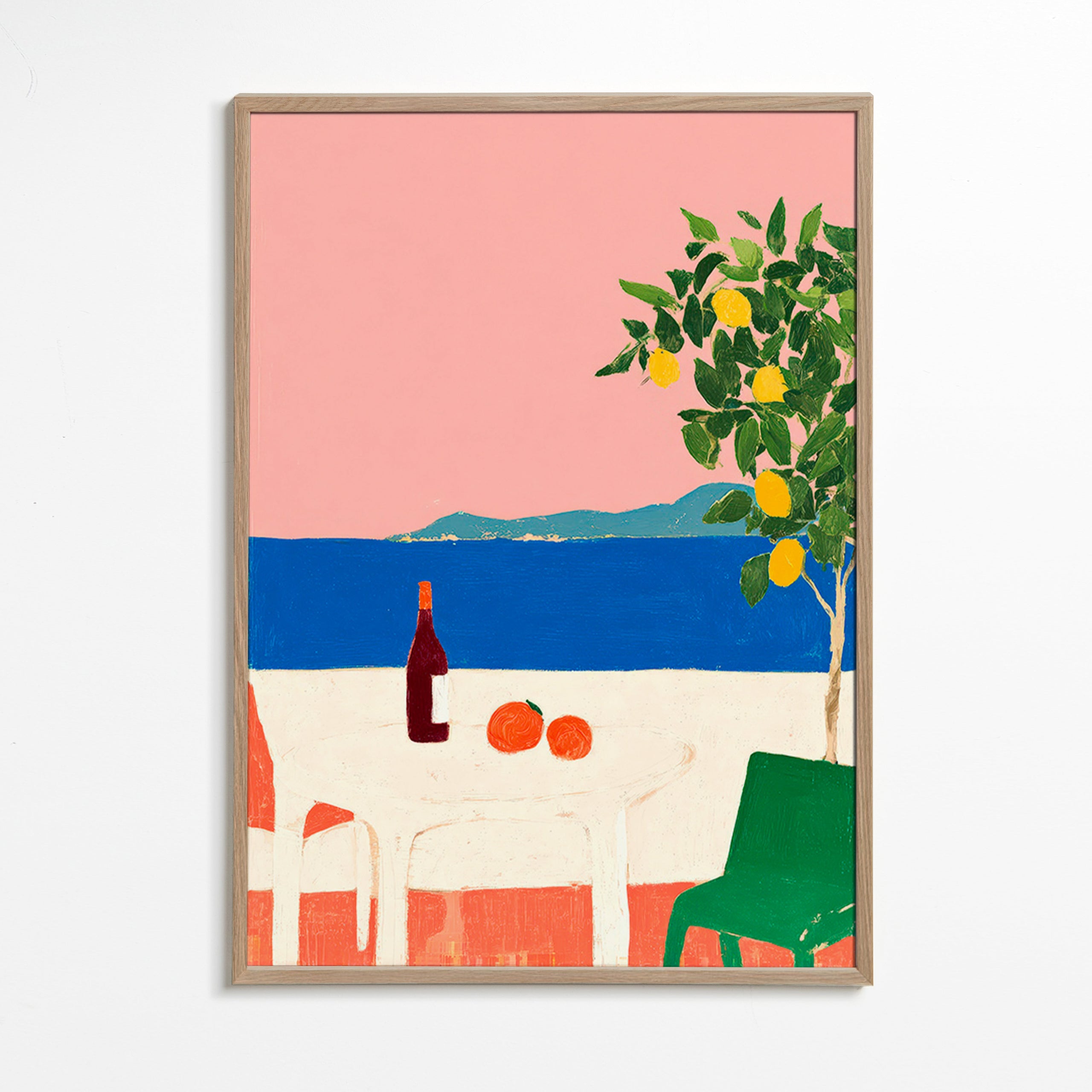Art de cuisine Riviera rose au citronnier