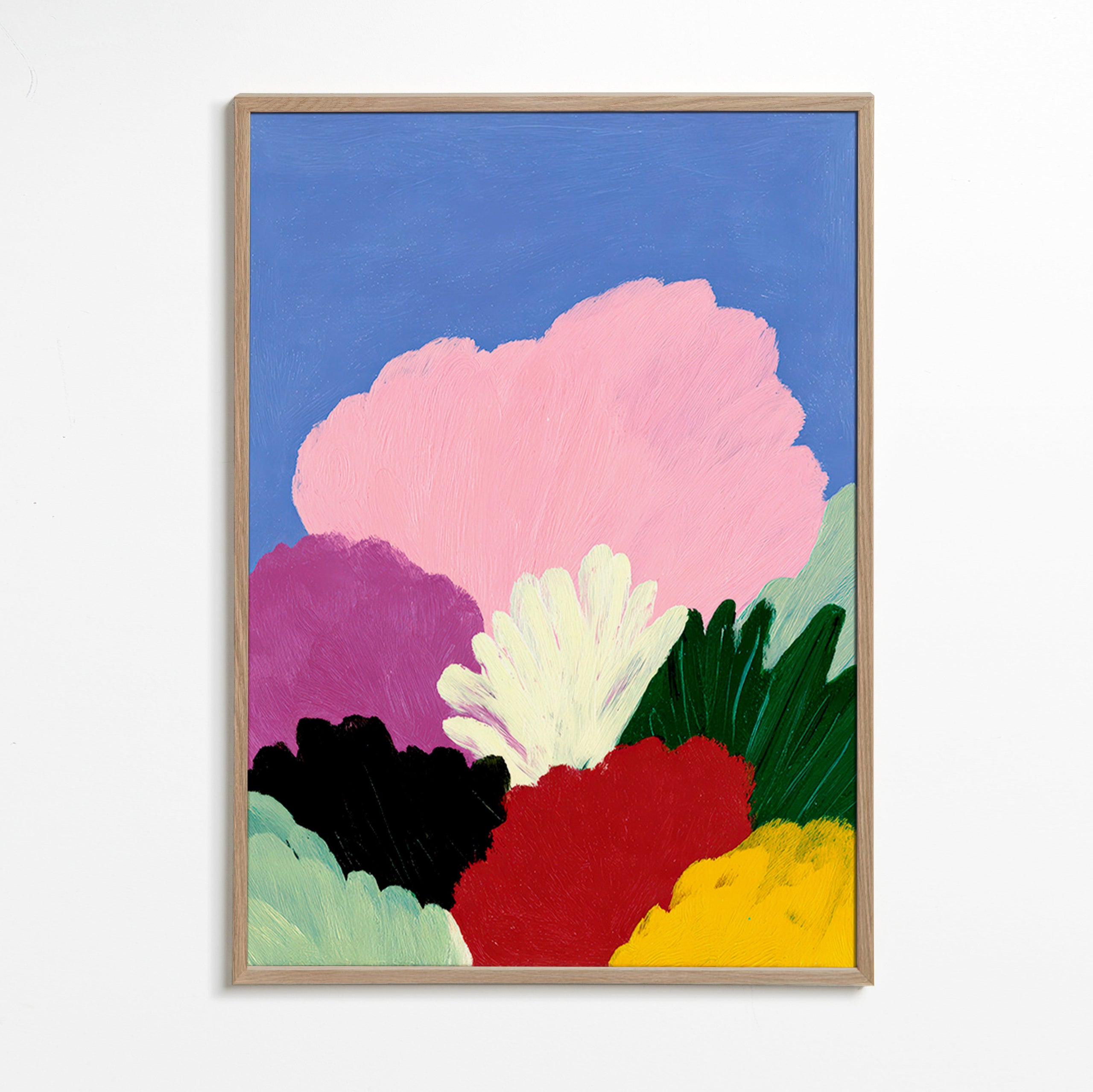 Impression botanique Bloomscape aux fleurs abstraites
