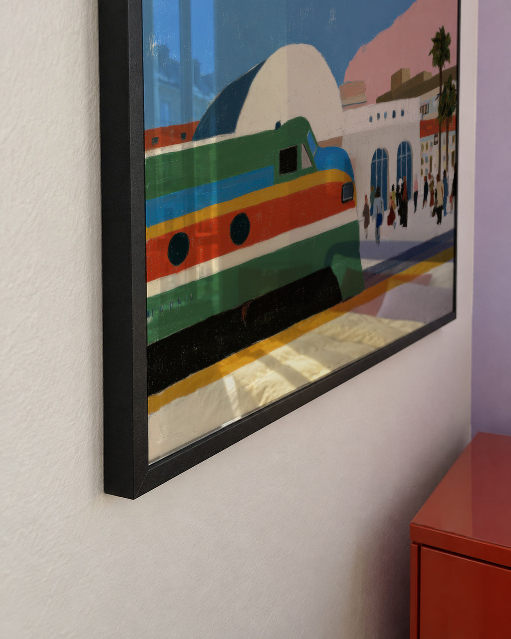 Pink Boulevard - Framed poster detail