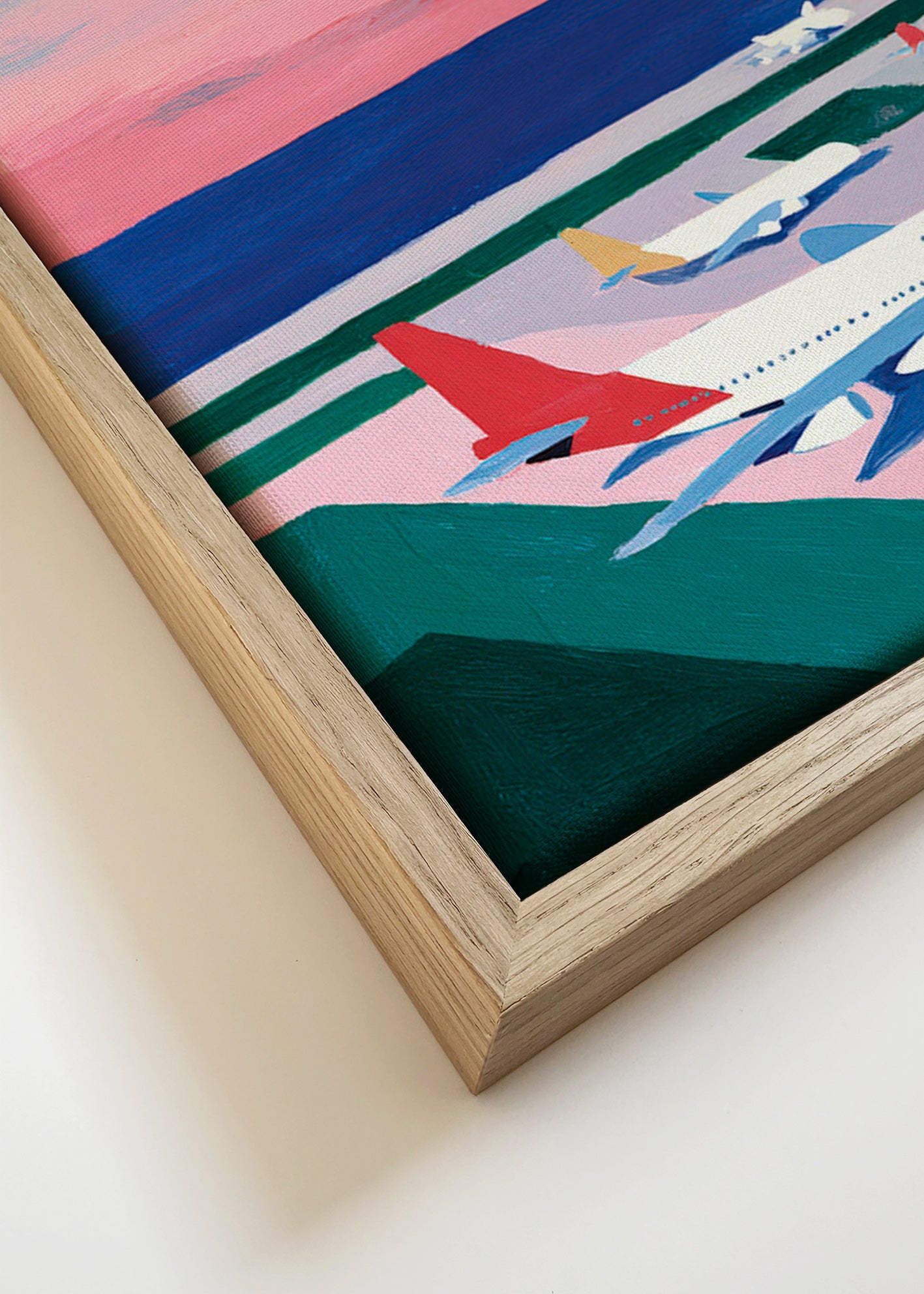 Affiche urbaine con pista al atardecer