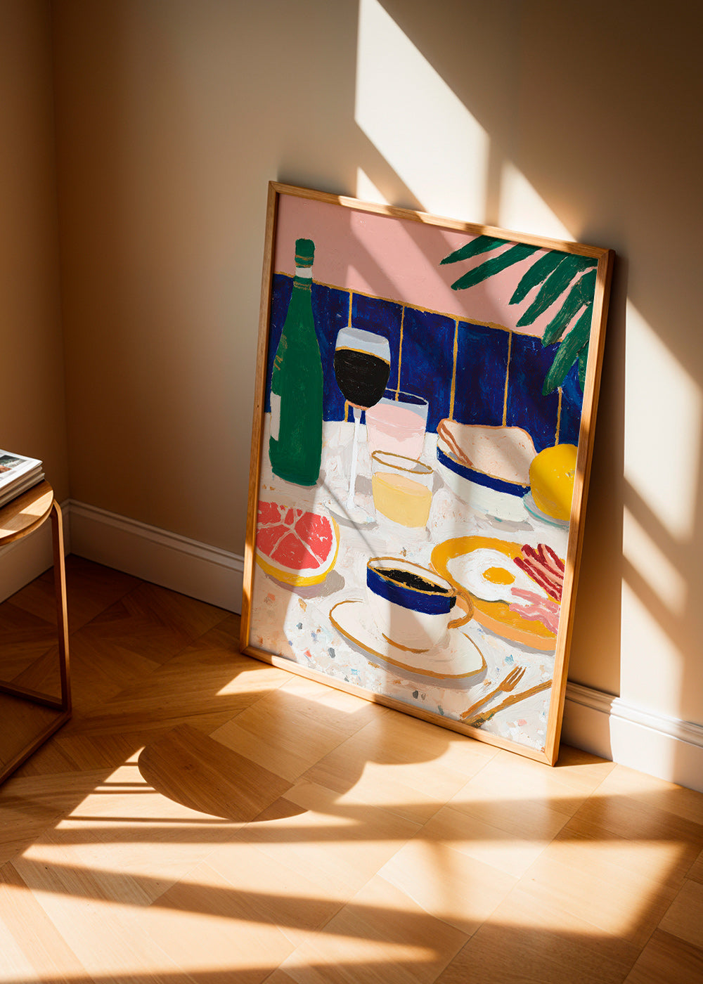 Art de cuisine: nature morte petit-déjeuner et café