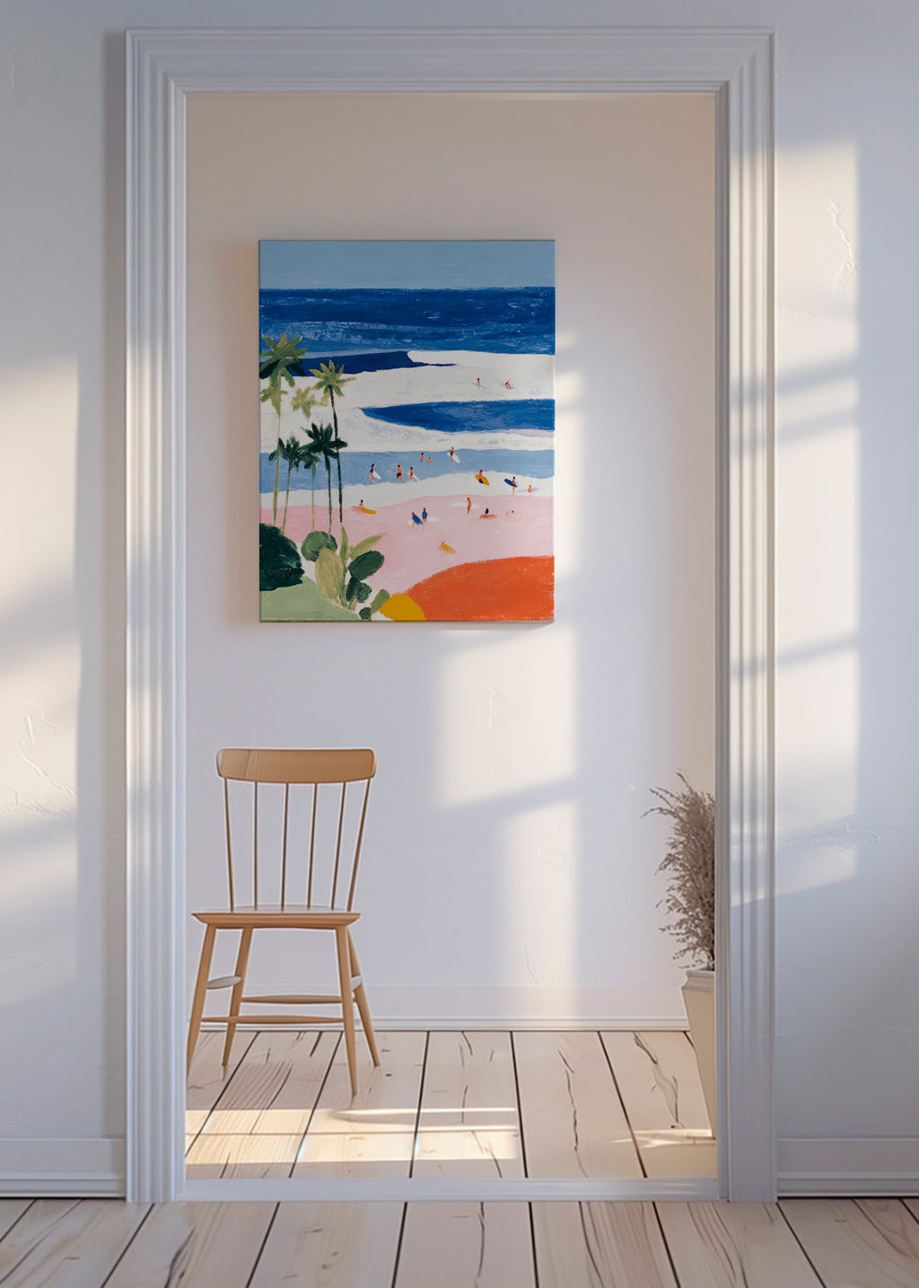 Cuadro de paysage plage et surf