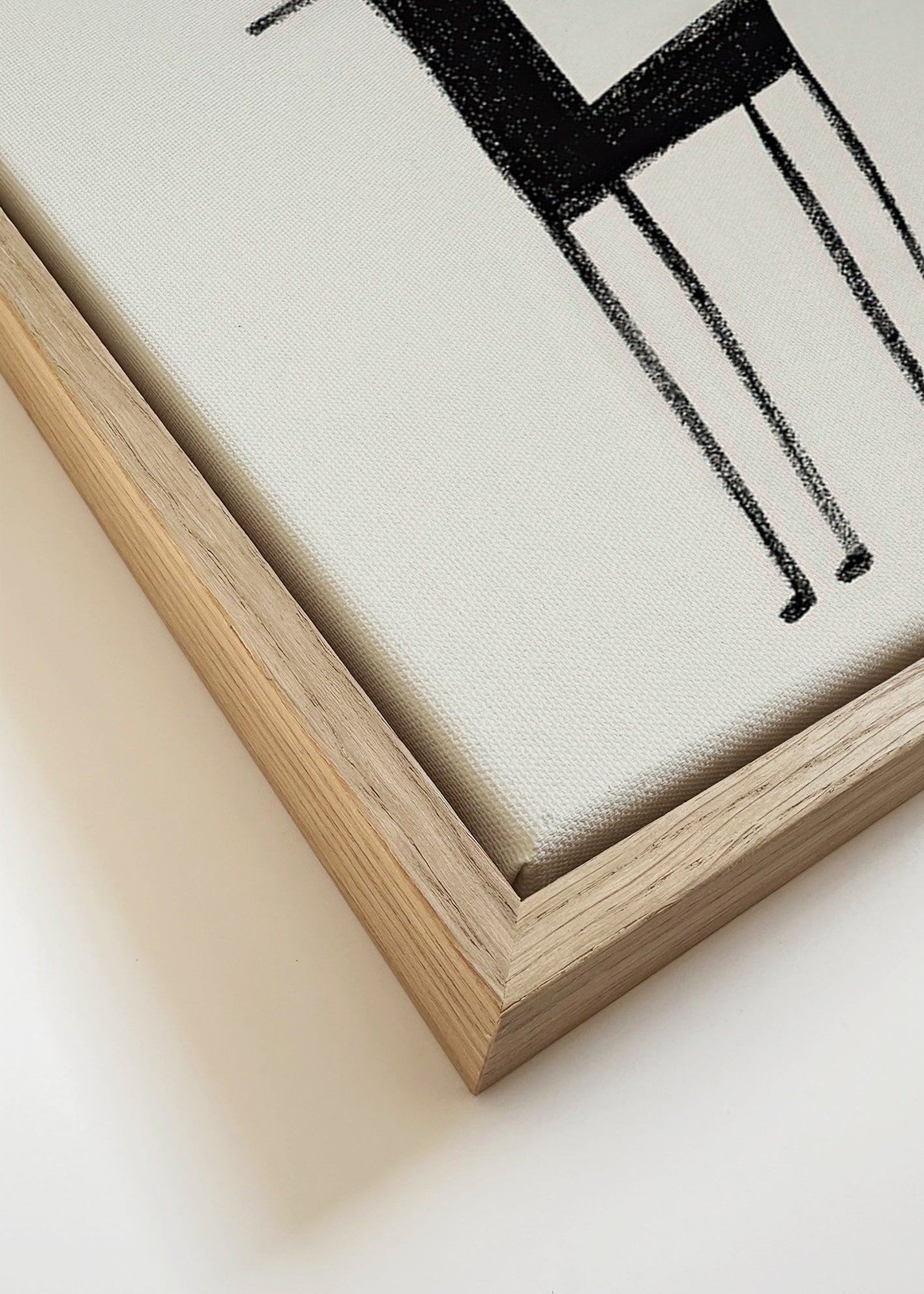 Œuvre créature minimaliste en trait