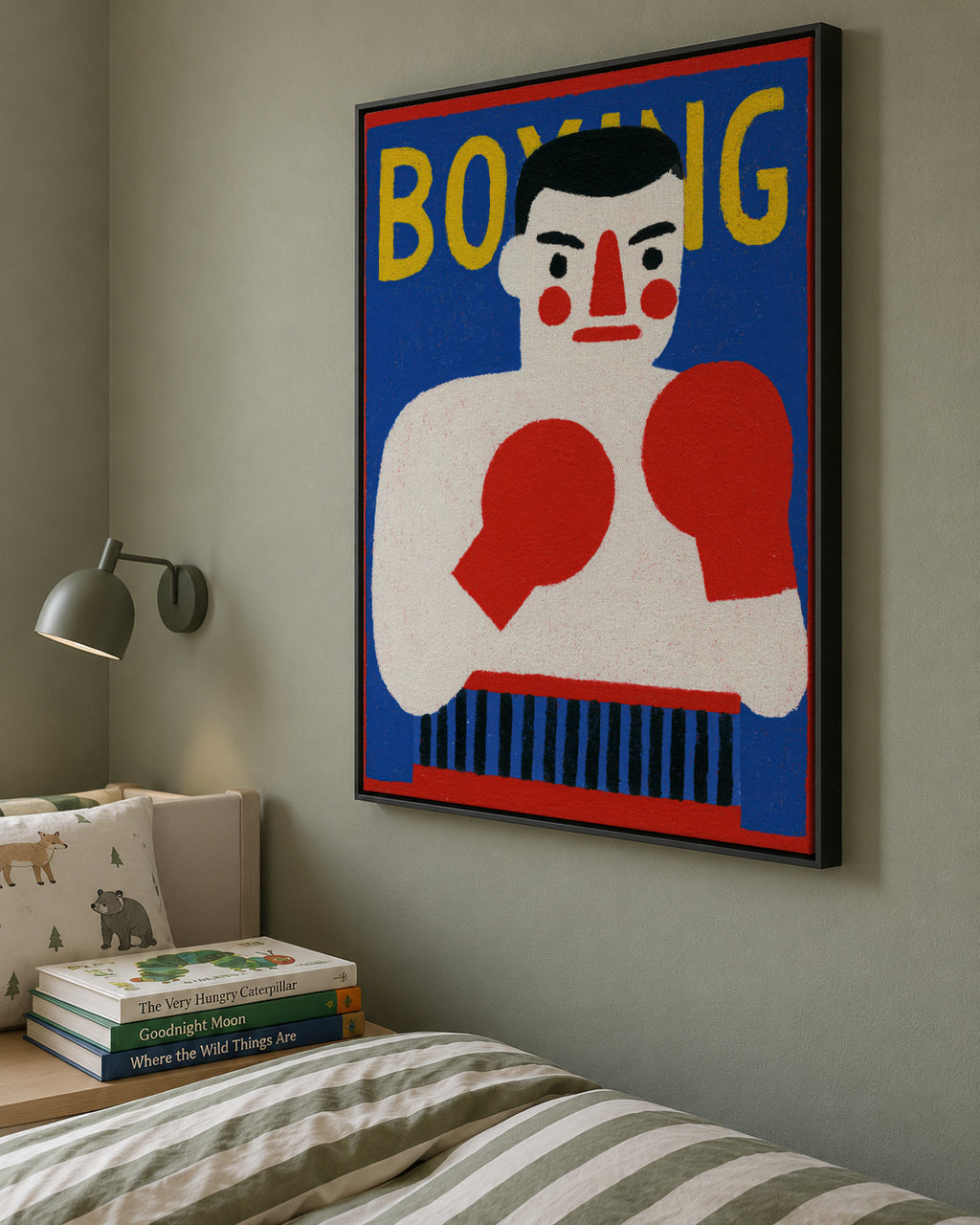 Boxing Club - Framed canvas in an interior