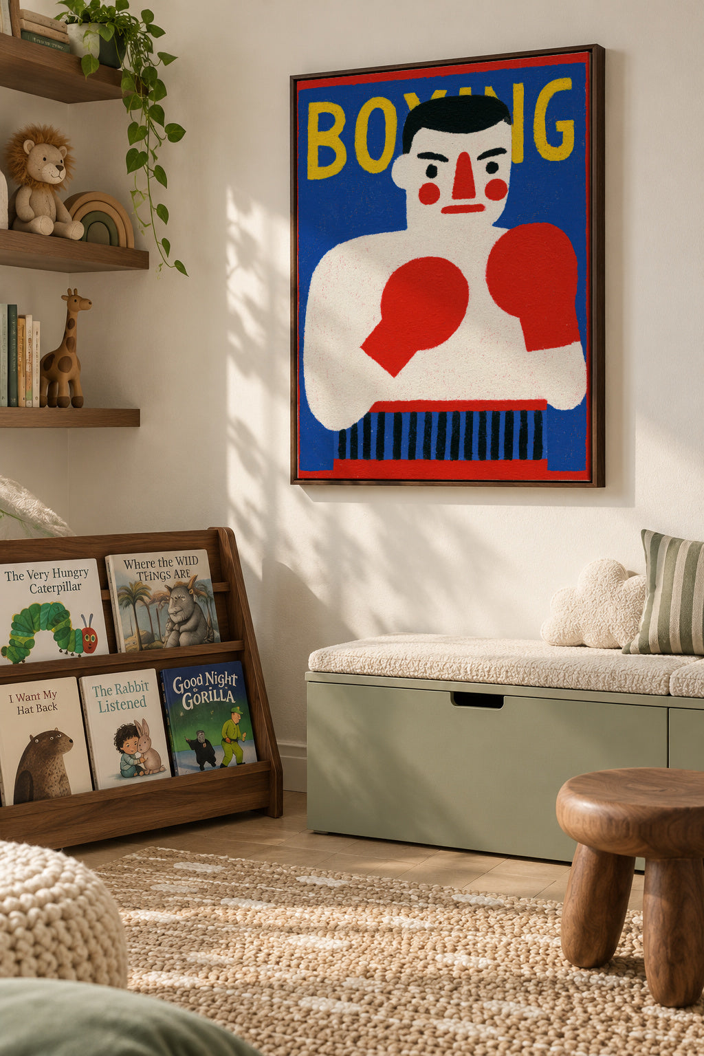 Boxing Club - Framed canvas in an interior