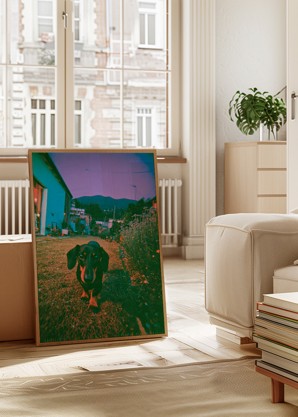 Photographie de chien au crépuscule