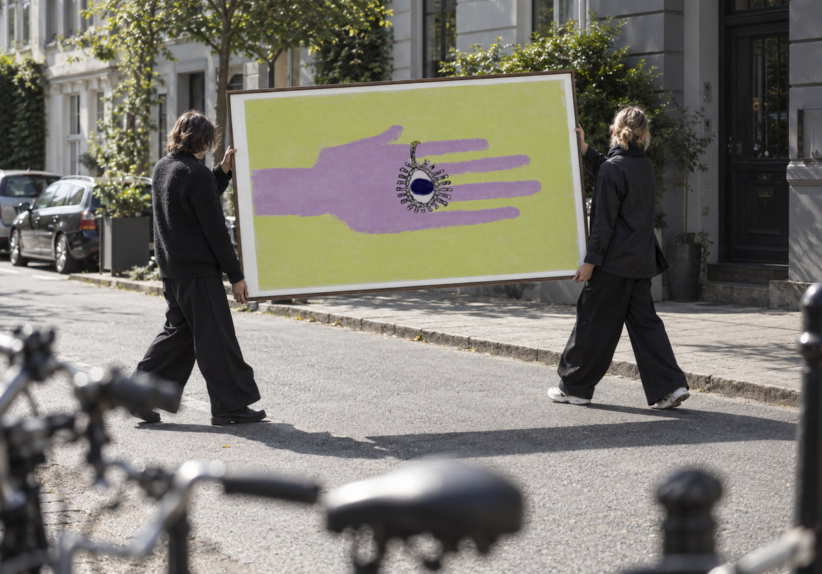 Mystic Hand - Framed canvas in an interior