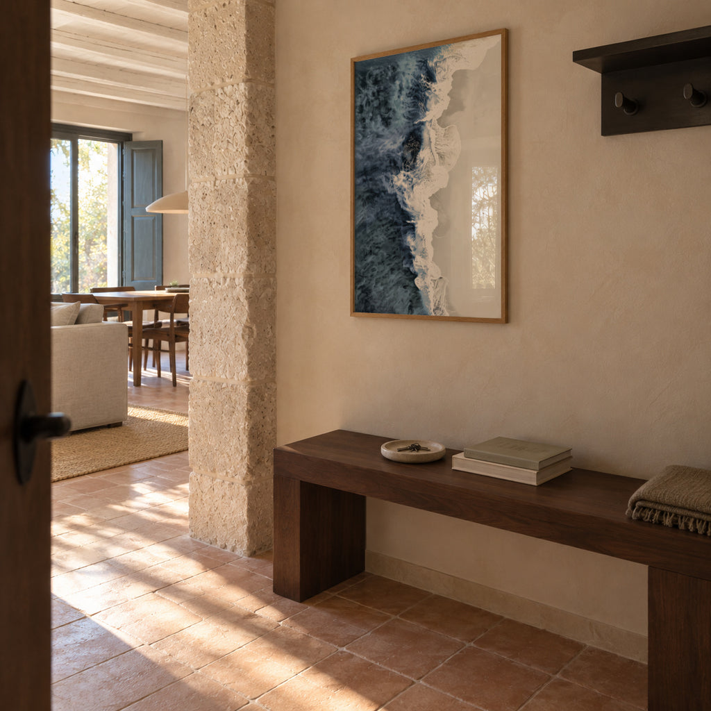 Atlantic Foam - Framed poster in an interior
