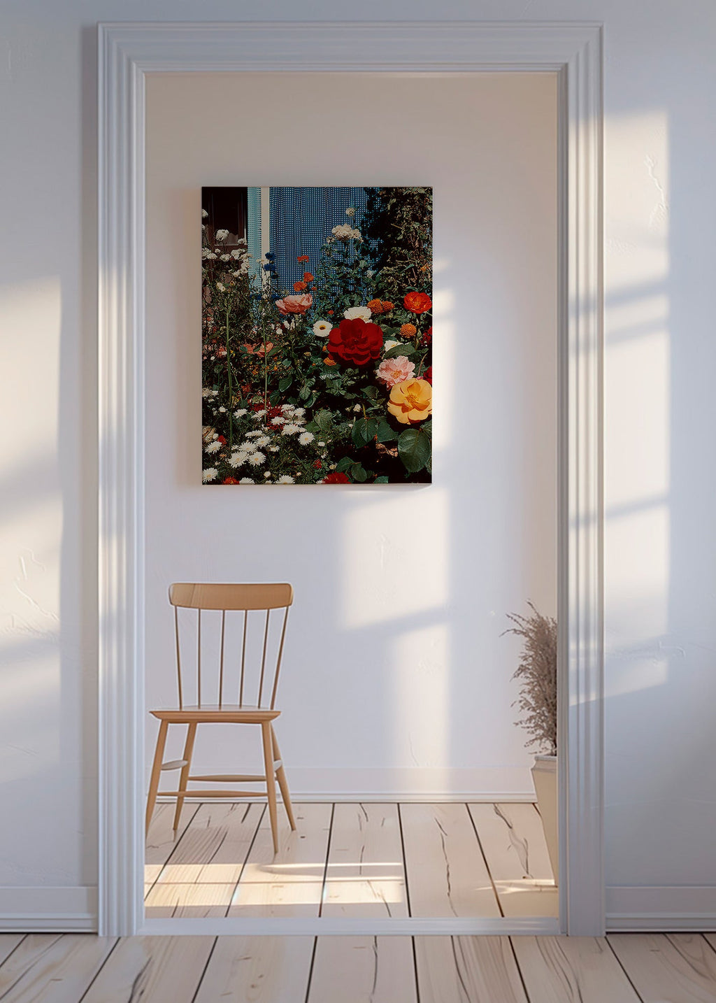 Impression botanique: jardin fleuri