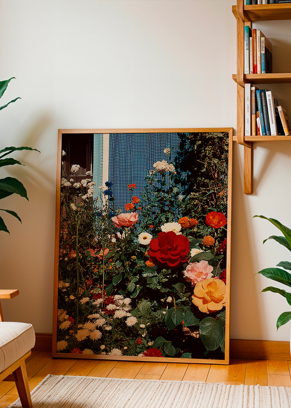 Impression botanique: jardin fleuri