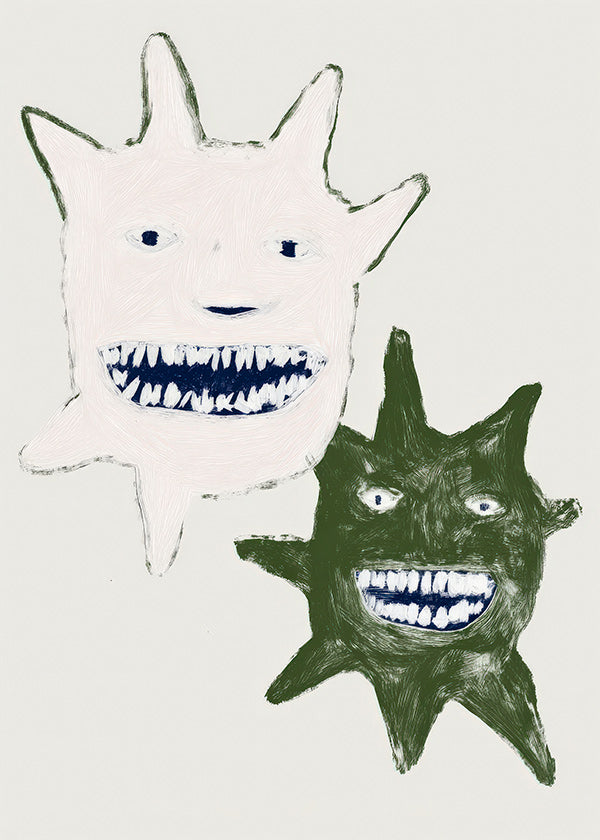 Illustration de monstres jumeaux
