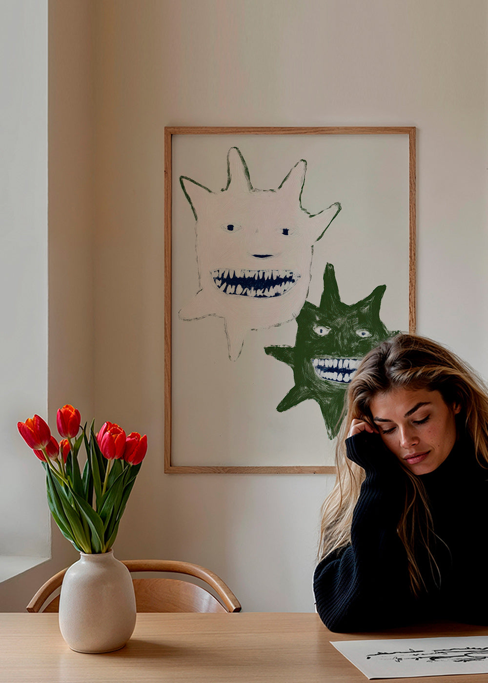 Illustration de monstres jumeaux