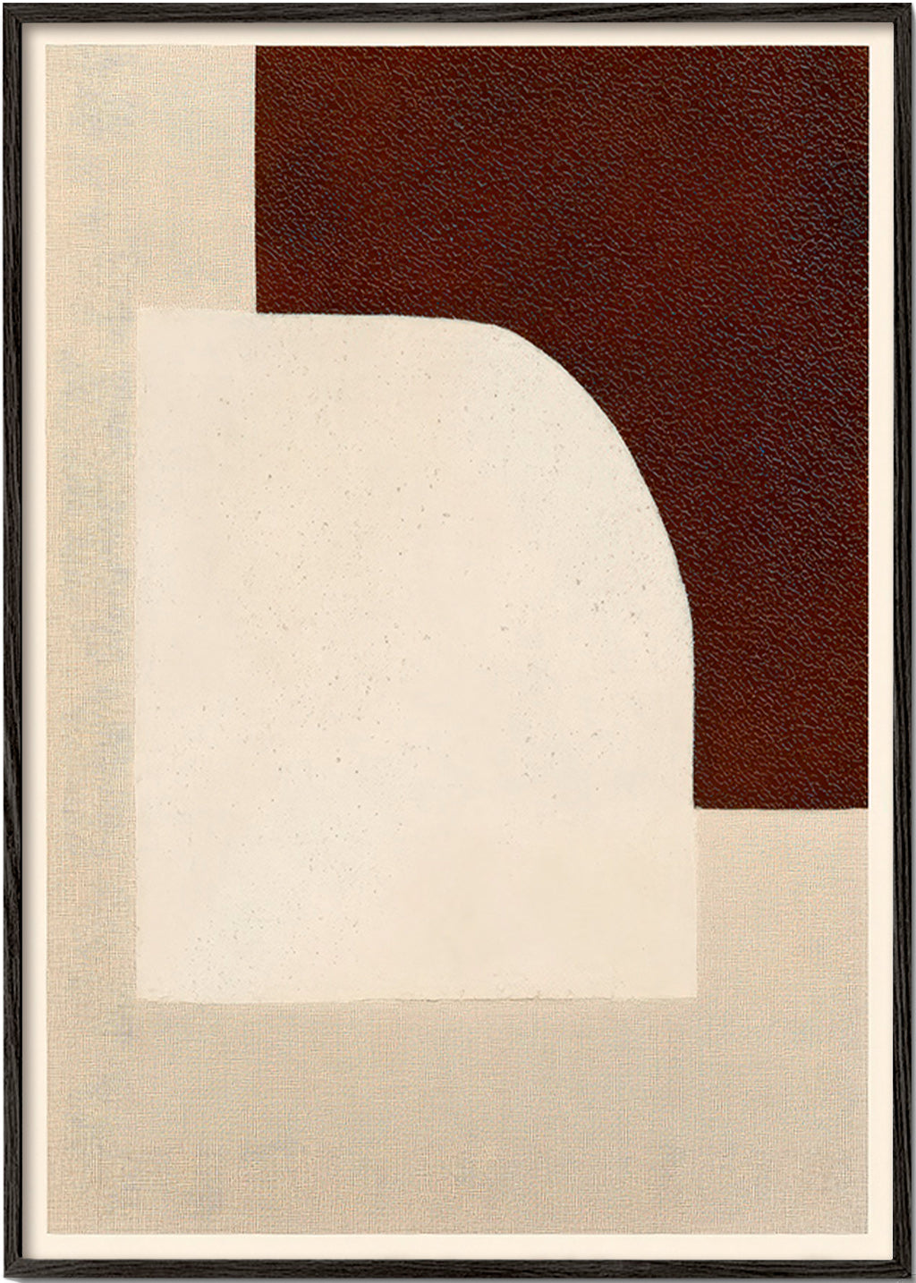 Tableau abstrait arche texturé