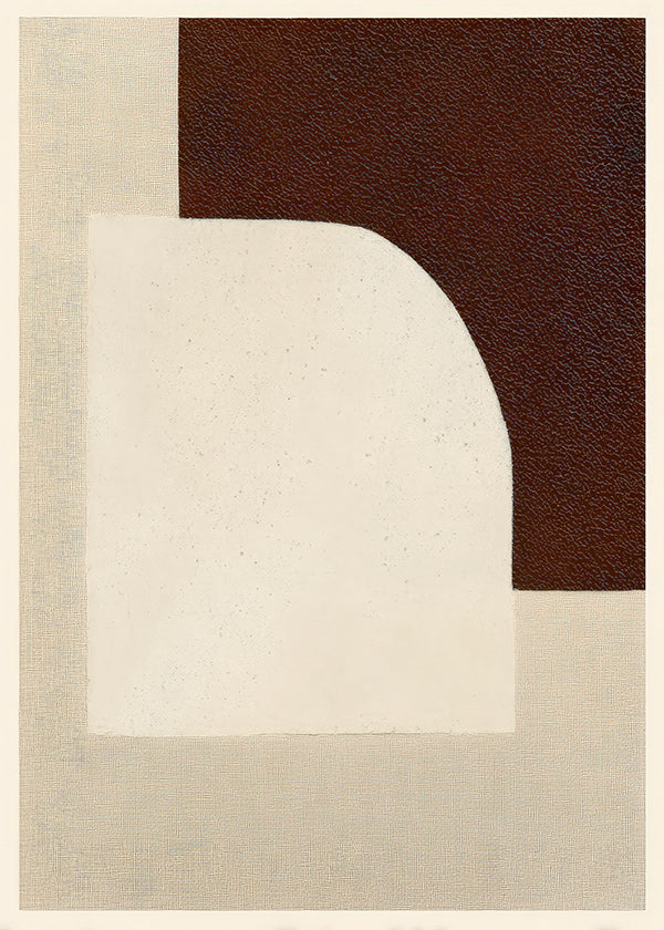 Tableau abstrait arche texturé