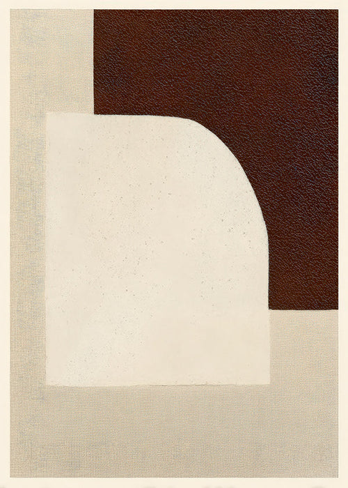 Tableau abstrait arche texturé