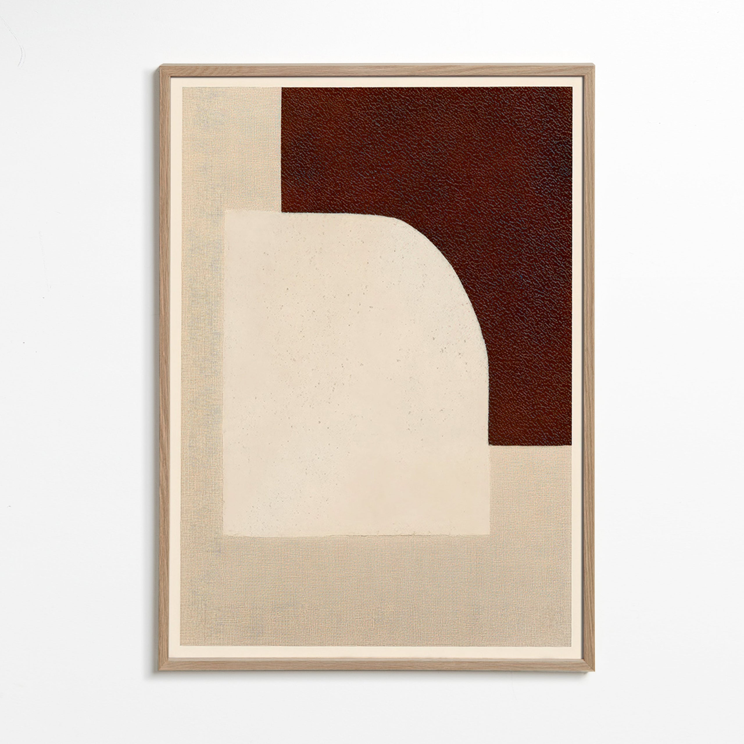 Tableau abstrait arche texturé