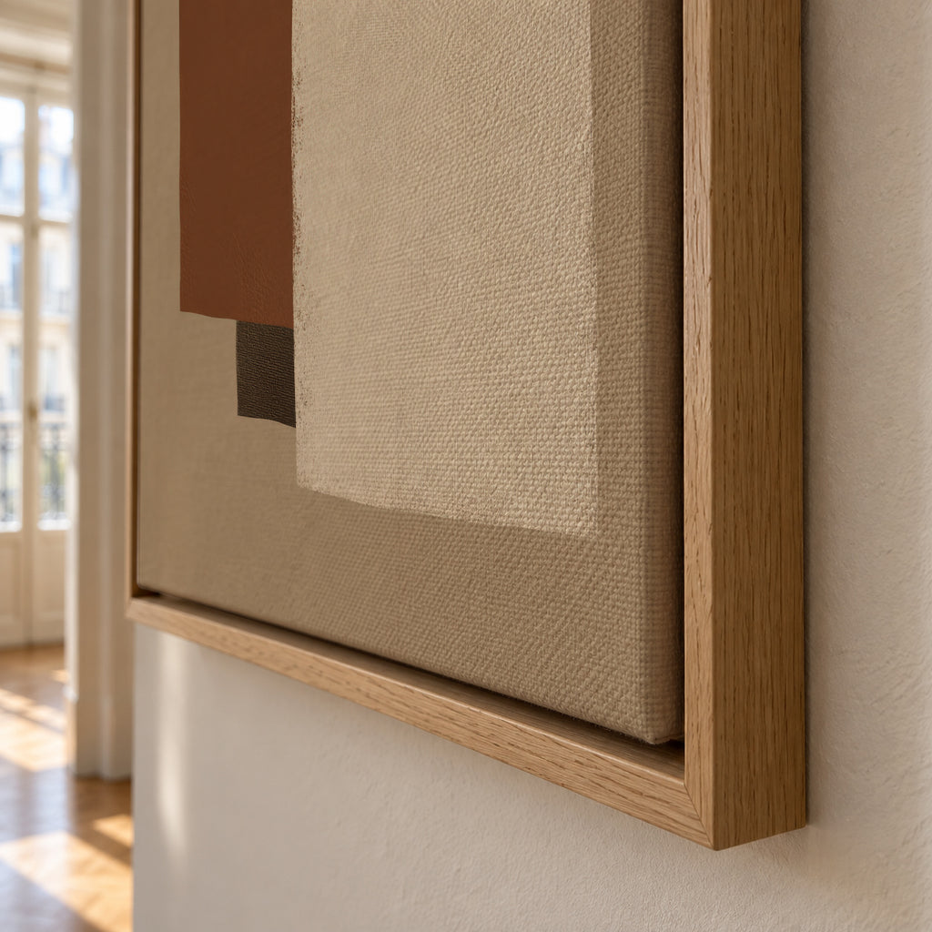 Clay Balance - Framed canvas detail