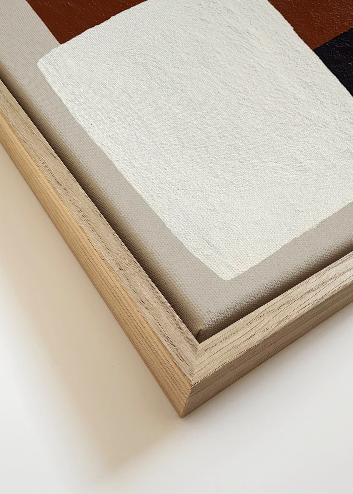 Design minimaliste blocs marron et blanc