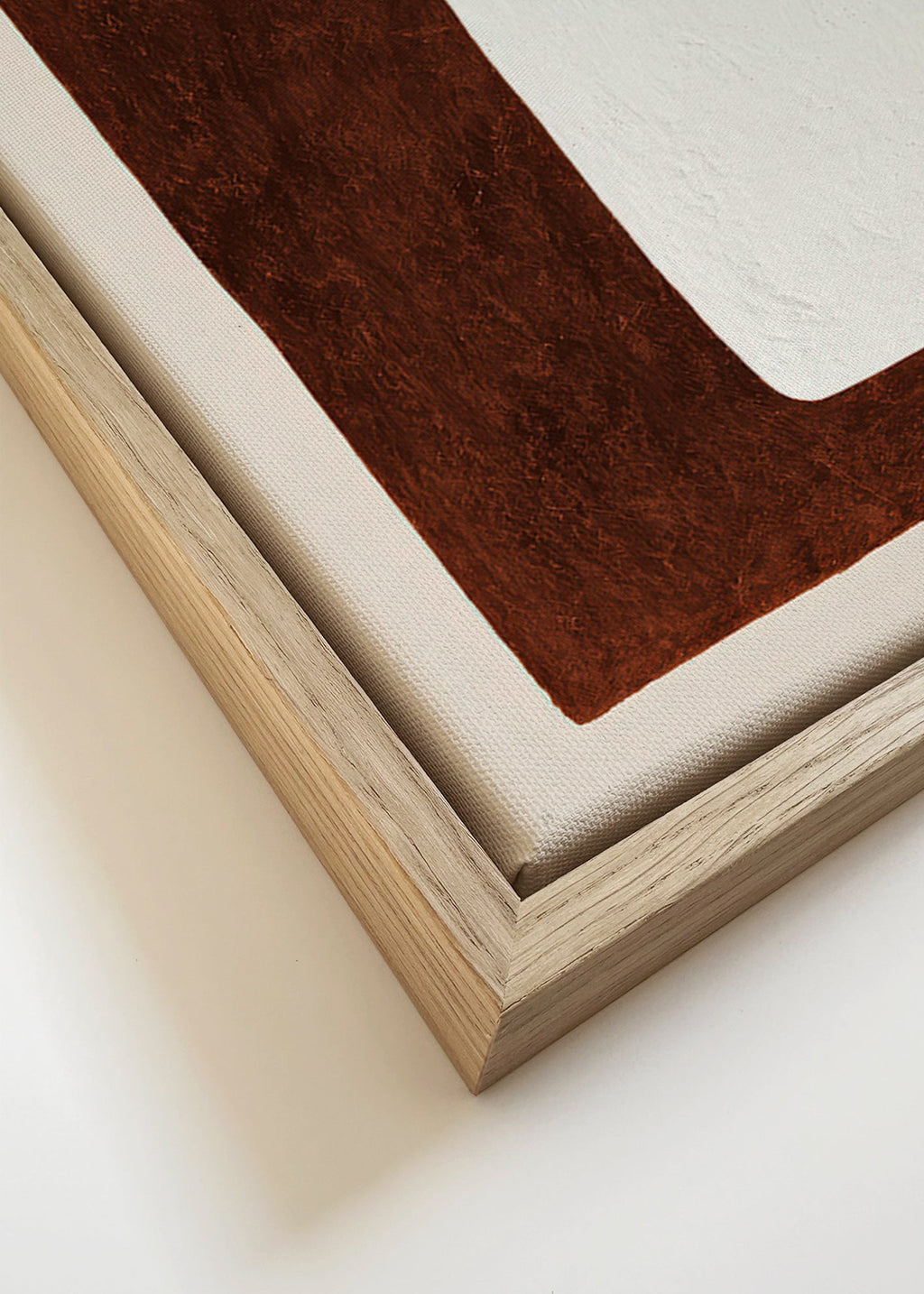Art abstrait: Forme chocolat minimal