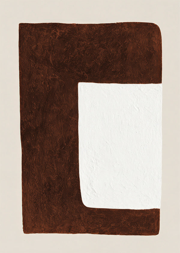 Art abstrait: Forme chocolat minimal