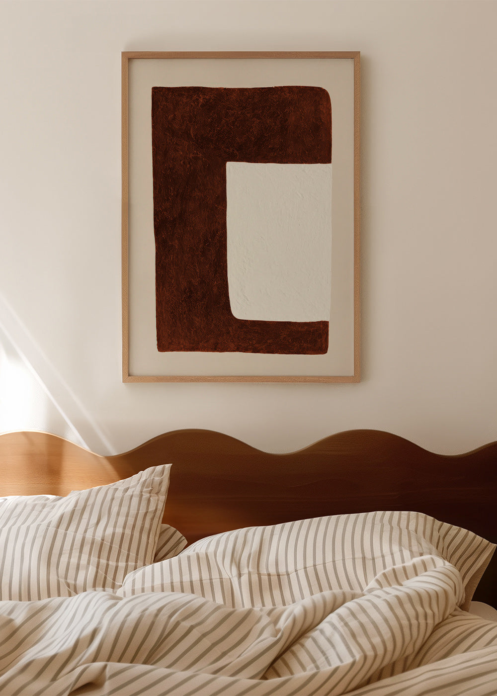 Art abstrait: Forme chocolat minimal