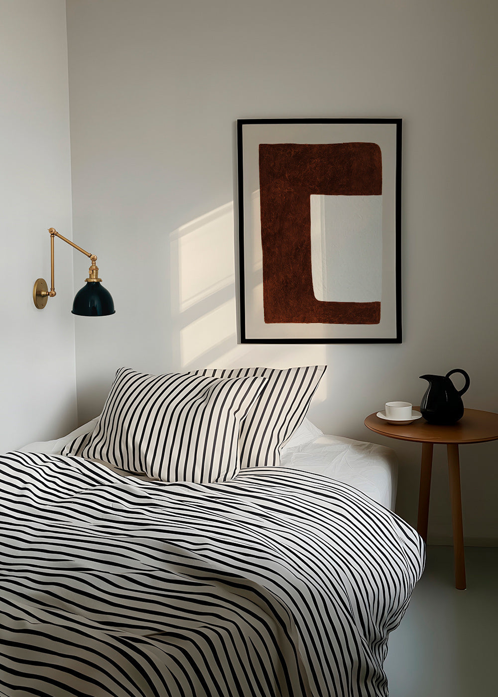 Art abstrait: Forme chocolat minimal