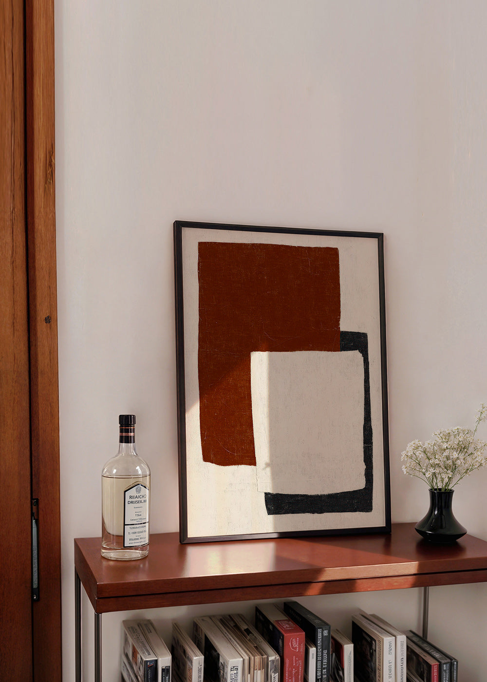 Œuvre abstraite aux blocs Rust