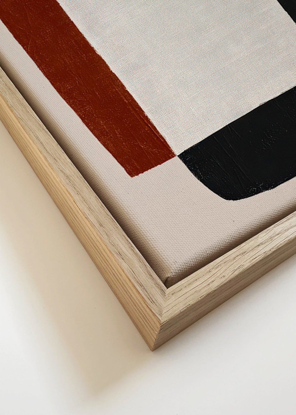 Œuvre minimaliste aux formes superposées