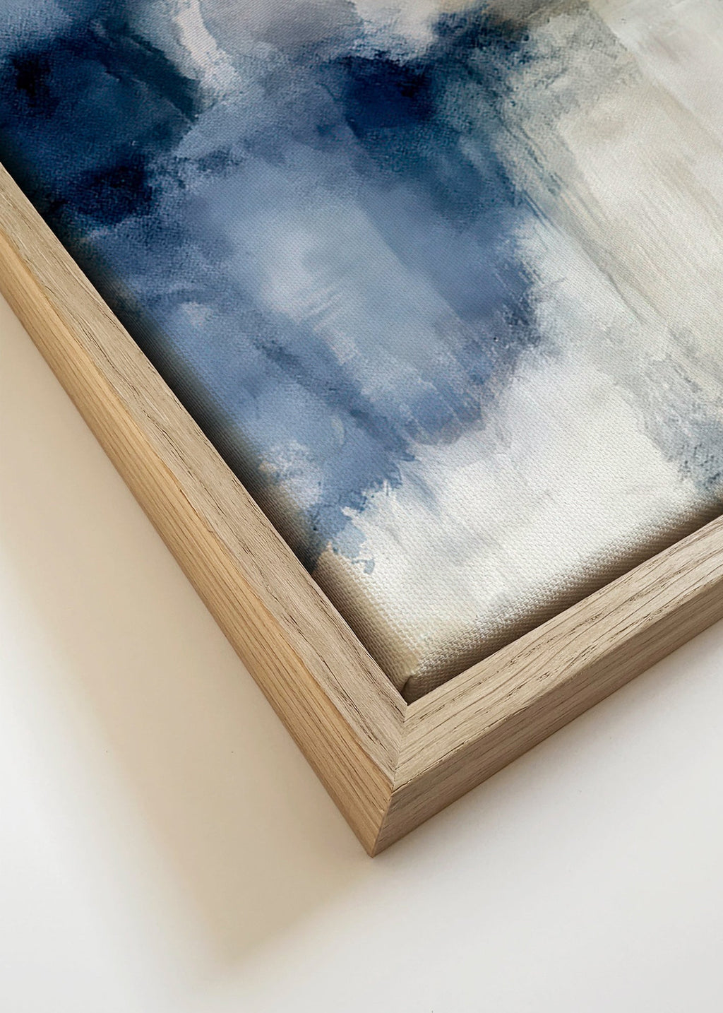 Œuvre abstraite Brume bleue