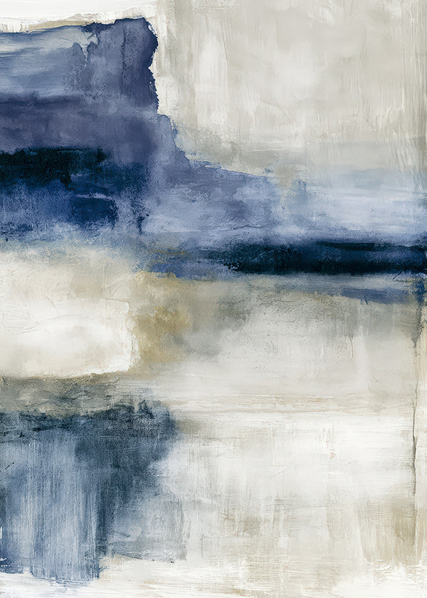 Œuvre abstraite: étude de lac embrumé