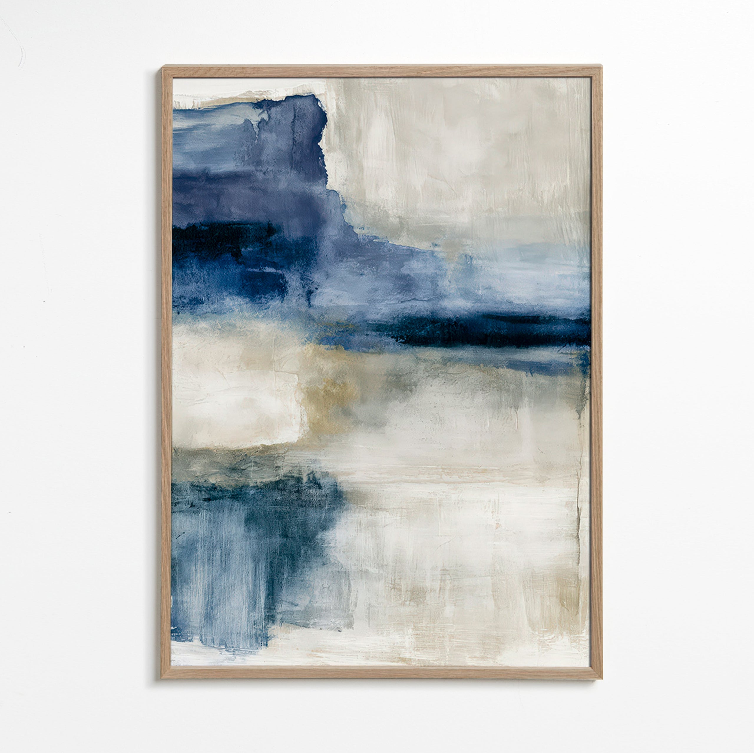 Œuvre abstraite: étude de lac embrumé