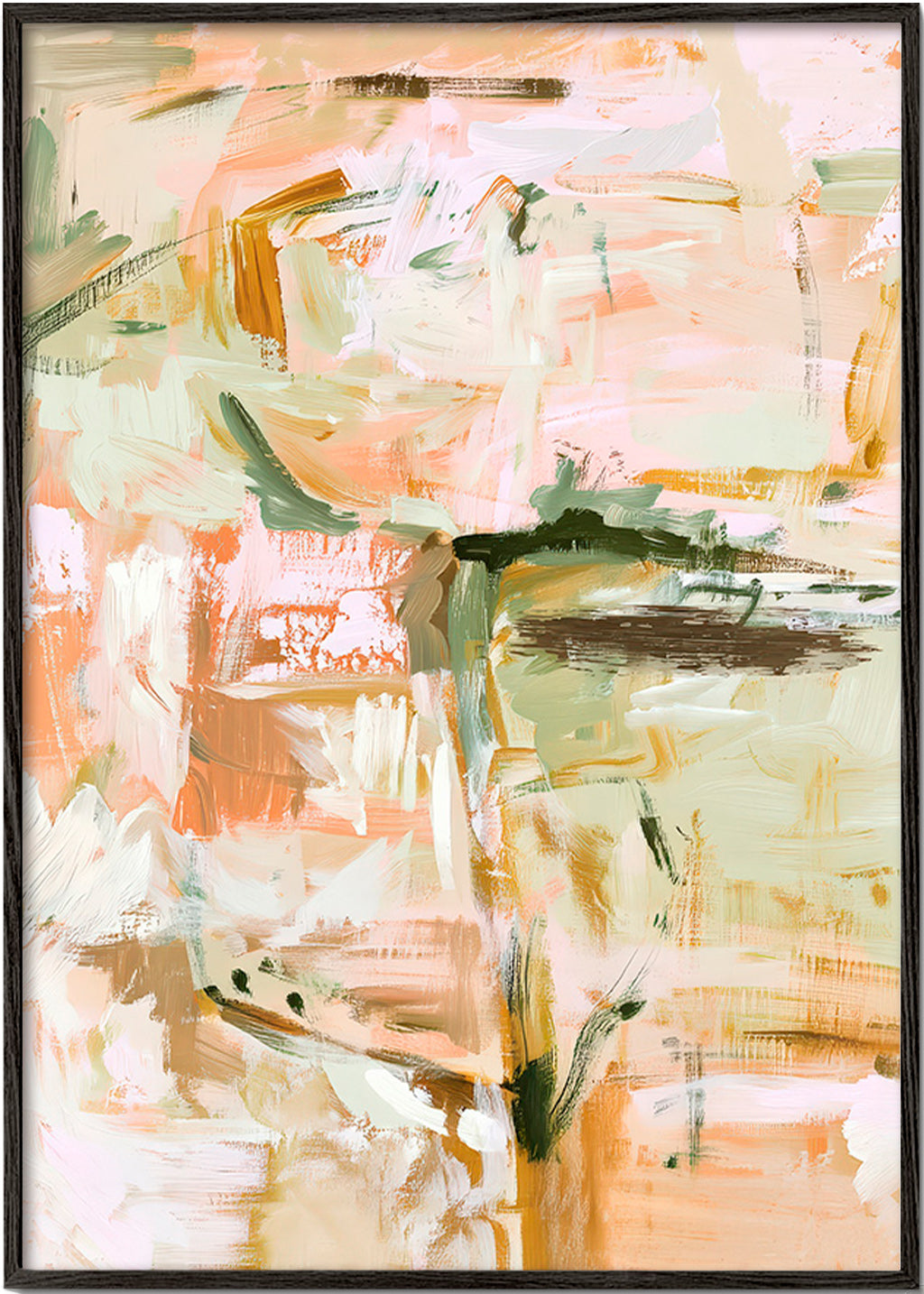 Impression botanique aux touches pastel