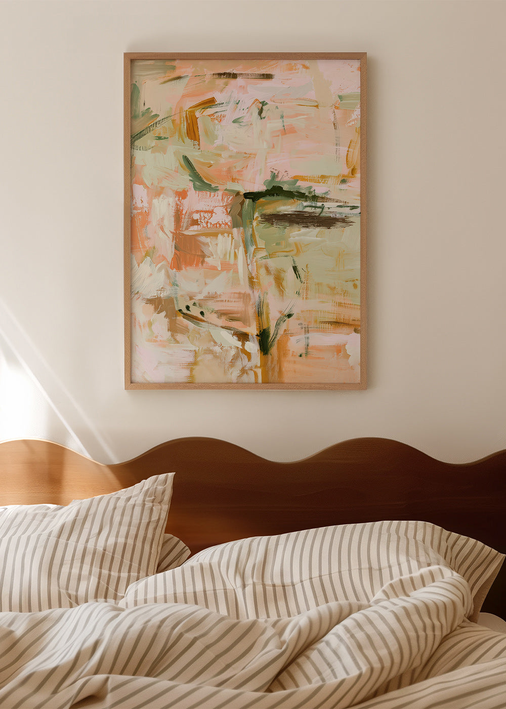 Impression botanique aux touches pastel