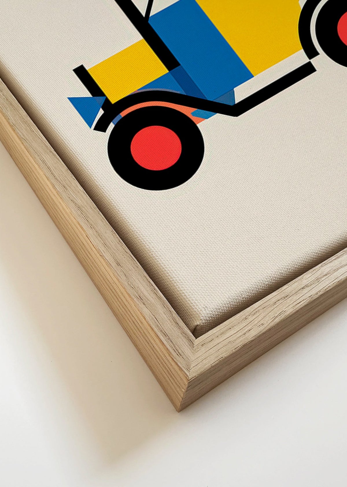Poster géométrique véhicule Bauhaus