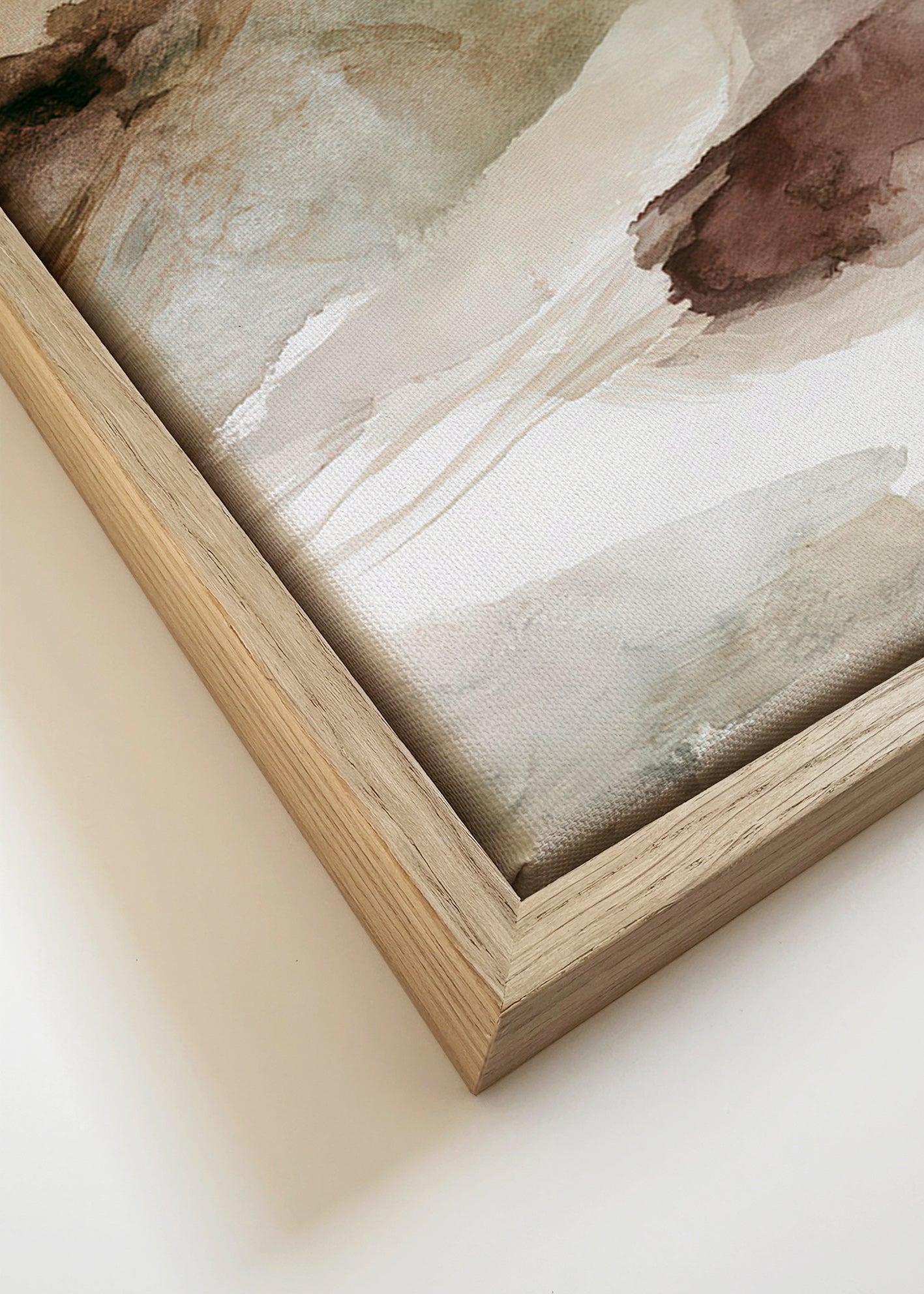 Œuvre abstraite couches terrestres