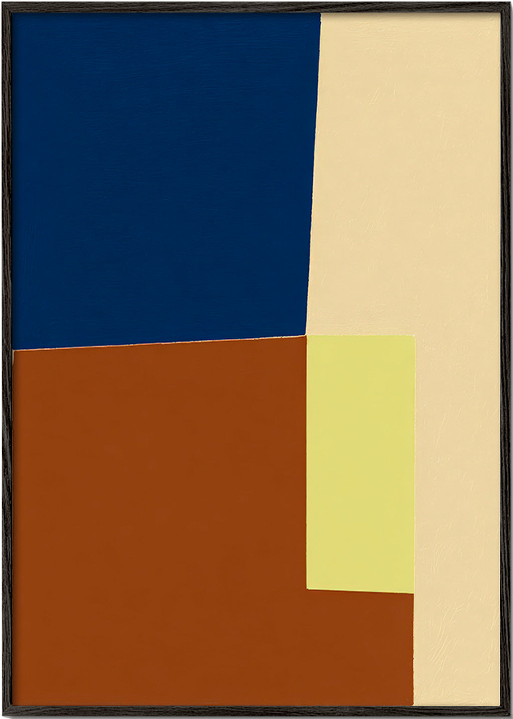 Tableau géométrique à blocs de couleur