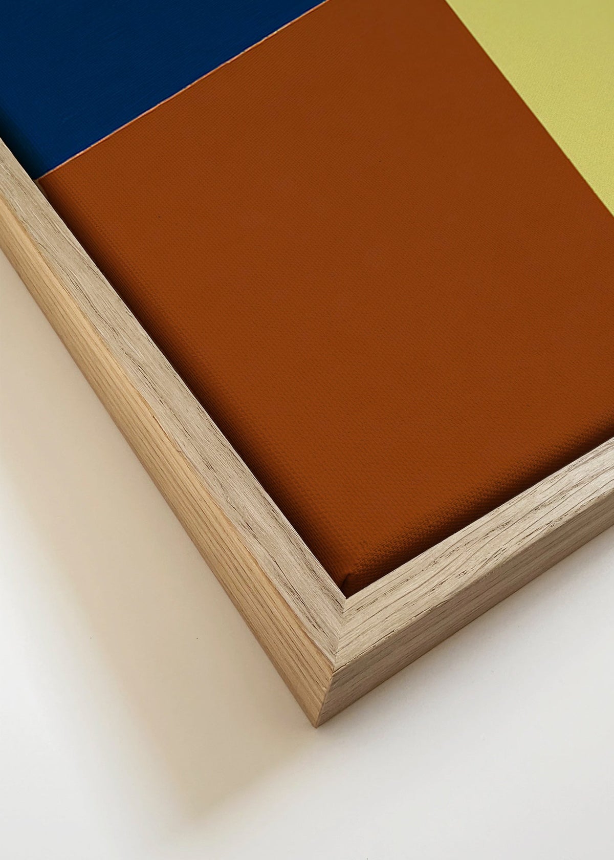 Tableau géométrique à blocs de couleur