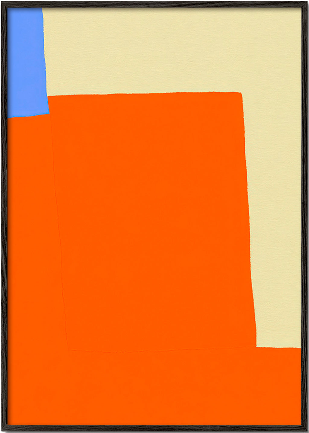 Tableau abstrait aux blocs orange