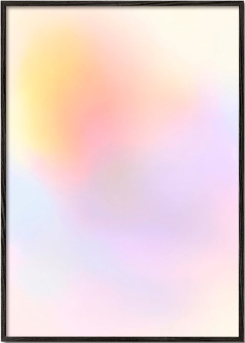 Oeuvre abstraite pastel aux dégradés doux