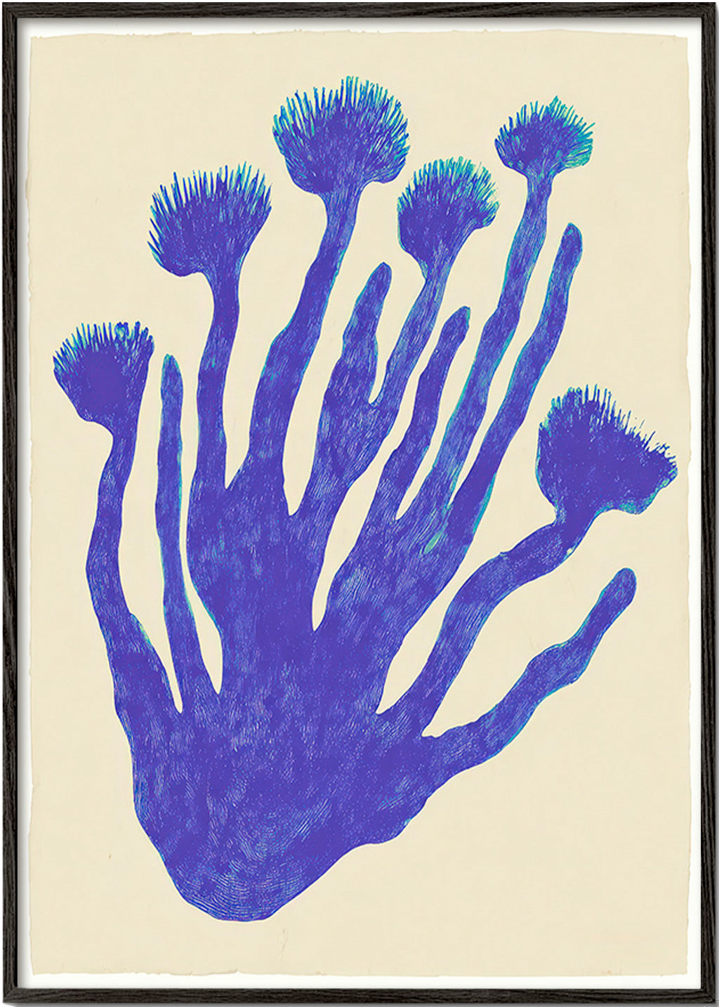 Impression botanique Indigo Coral